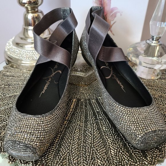 Jessica Simpson Mandalay - Pewter Glitter Gabor - Picture 1 of 7